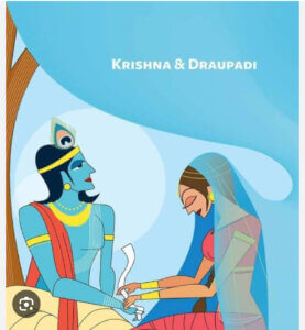 Lord Krishna & Draupadi Story of Rakshabandhan 